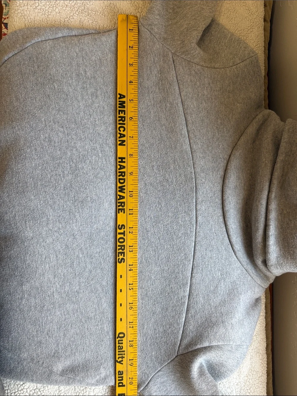 ALO Yoga Mock Neck Hazy Long Pullover Size Small